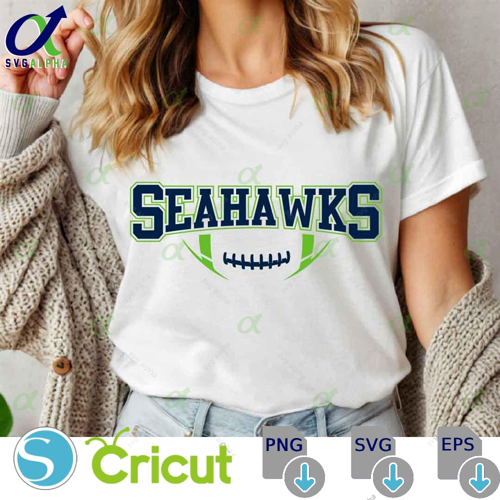Seahawks Football Svg Png Football Svg Sports Svg Football Shirt Sublimation Designs Png Dxf Jpg Eps